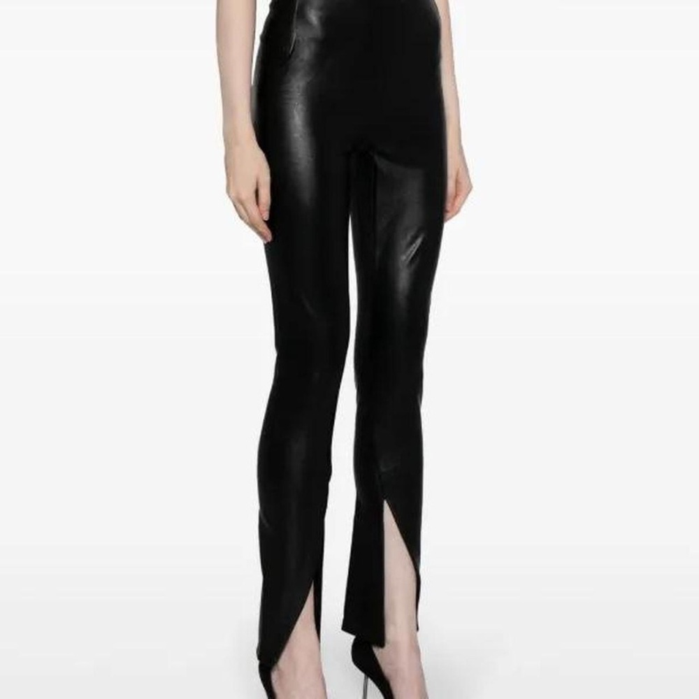 SPANX High Waisted Leather Pants